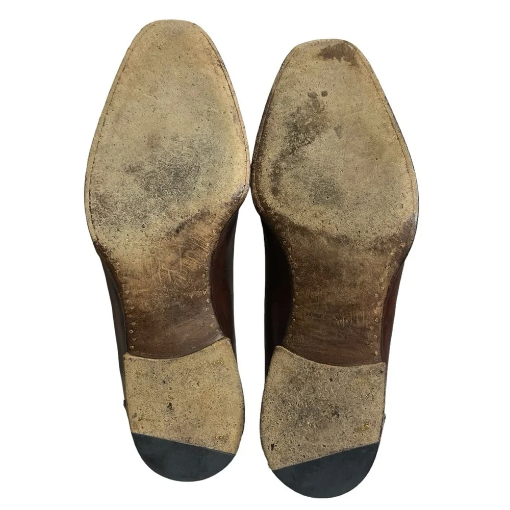 $1700 SAINT CRISPIN'S 564 GE8 Brown Wingtip Oxford Shoe Trees UK 7F